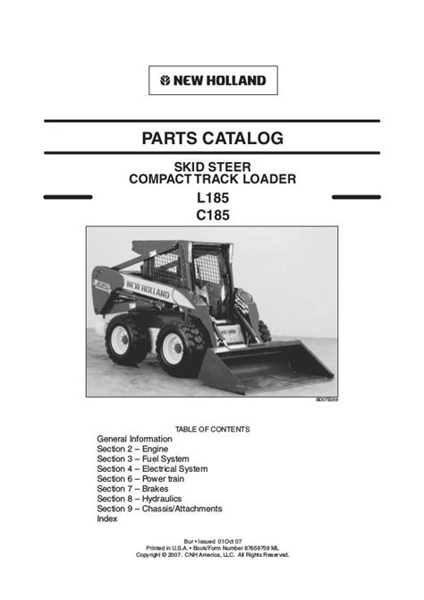 new holland l185 skid steer specifications|new holland l185 parts diagram.